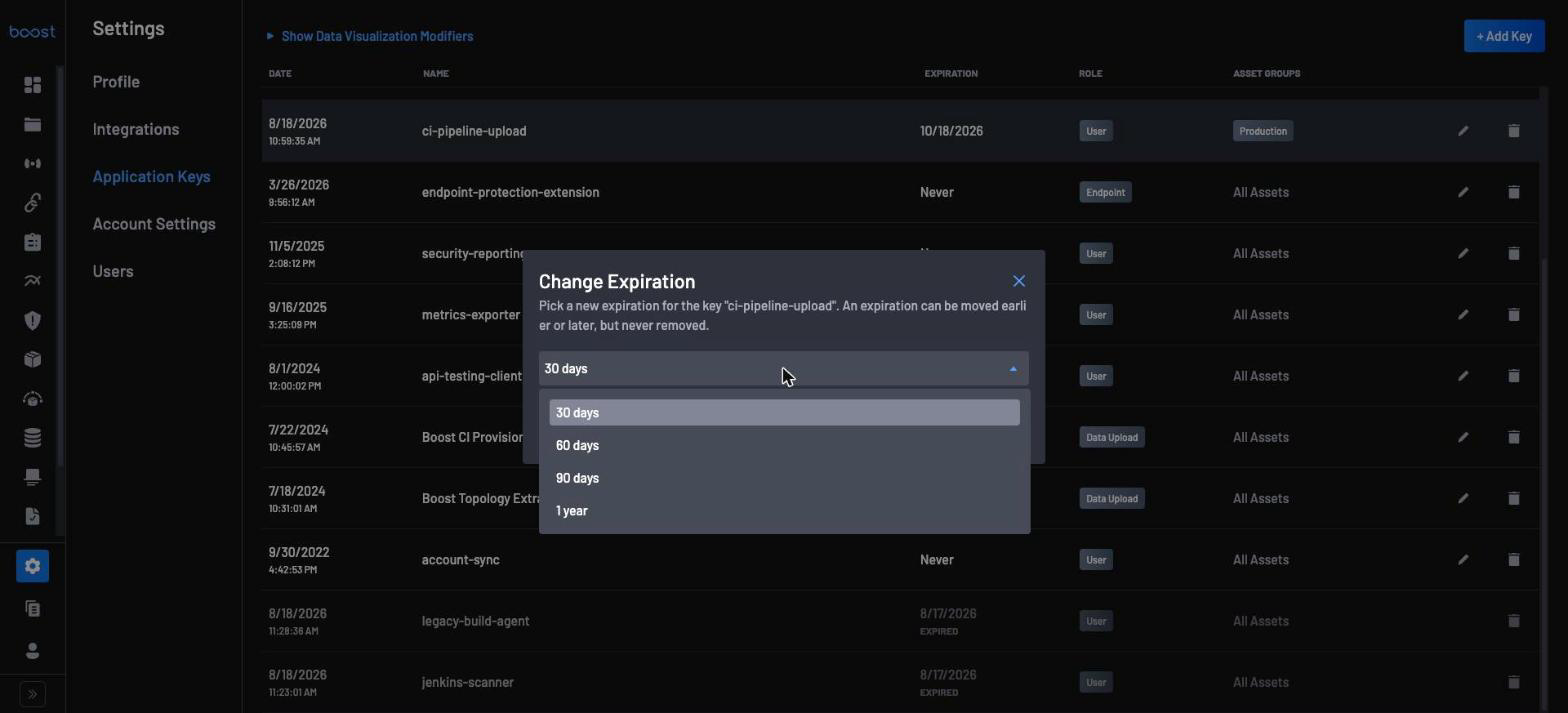 Change Expiration Dialog