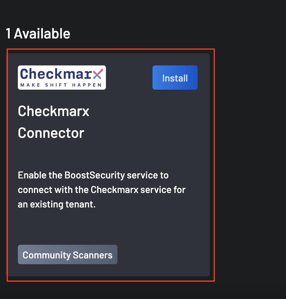 Checkmarx Connector