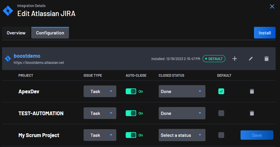 Auto-close on with no status chosen