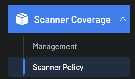 Scanner Policy navigation
